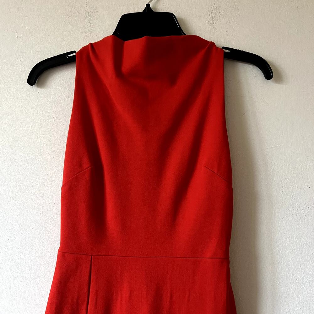 Elliatt Carmen Dress Jaffa Red Asymmetric Midi Bodycon Size XS J1 - Picture 3 of 6